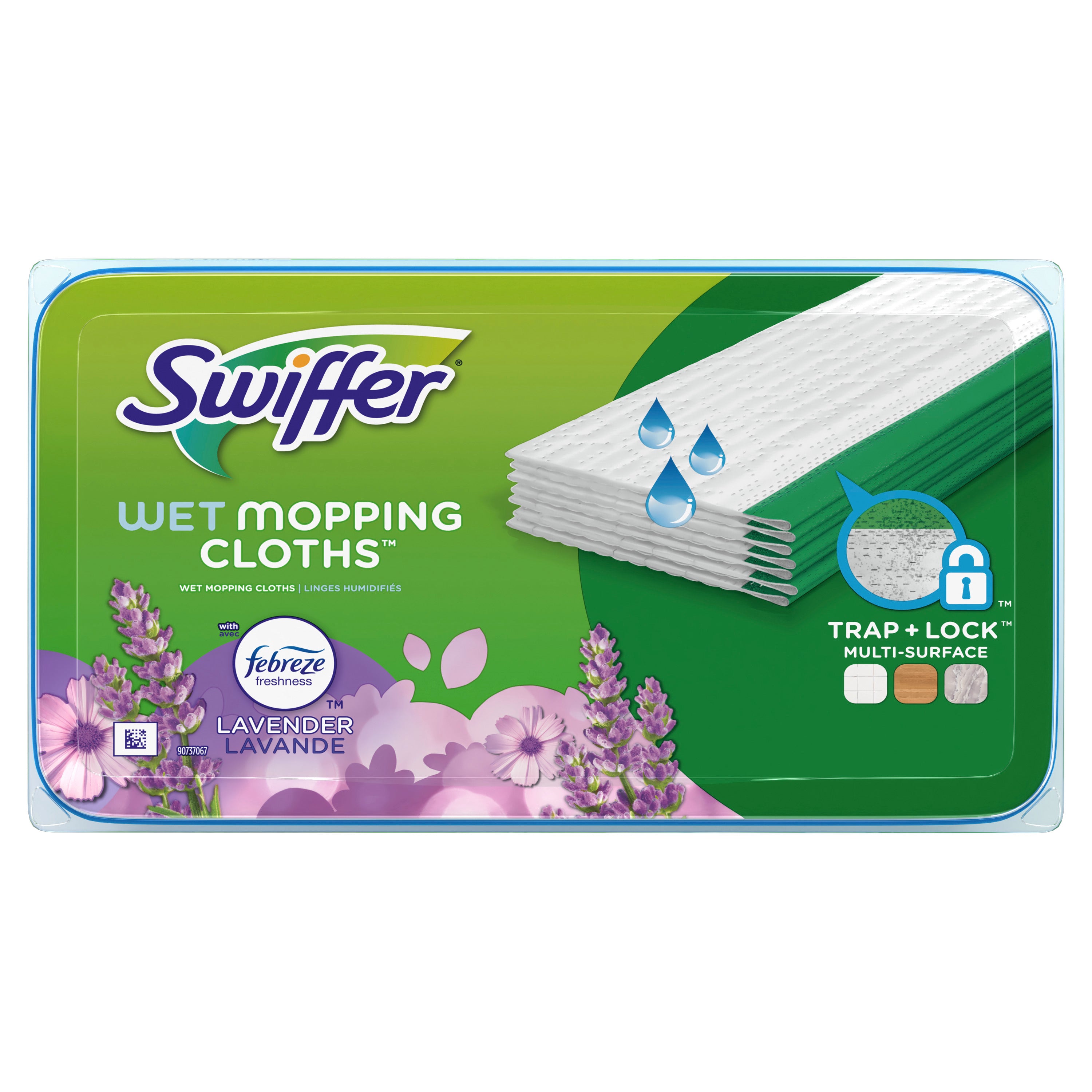 Swiffer Sweeper Wet Mopping Cloths with Febreze Lavender Scent - 24 mopping cloths