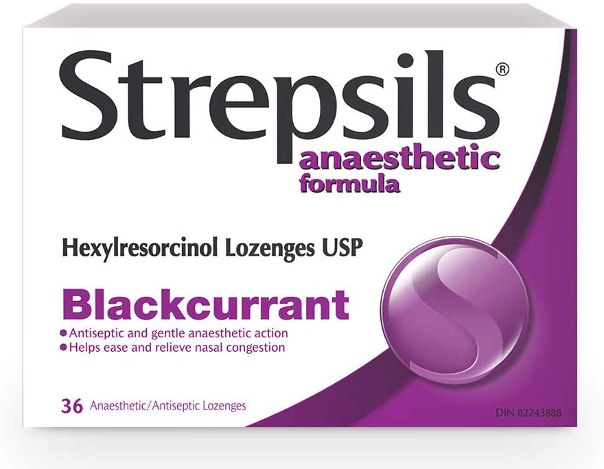 Strepsils Extra Strength Blackcurrant Lozenges - 36 lozenges