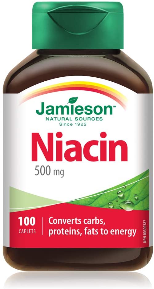 Jamieson Niacin 500 mg - 100 caplets