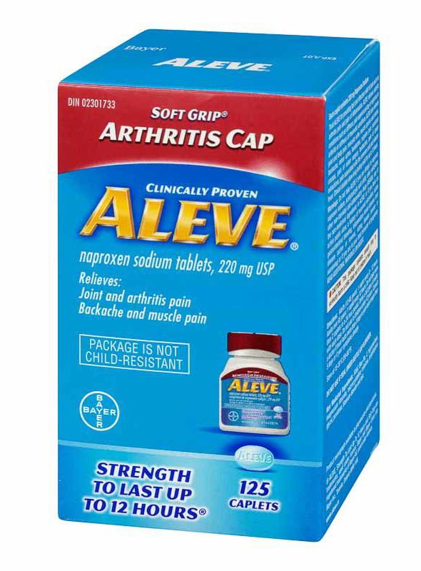 Aleve Naproxen Sodium Tablets - 125 caplets x 220 mg