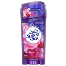 Load image into Gallery viewer, Lady Speed Stick Fresh Infusions Invisible Deodorant, Cherry Blossom - 65 g
