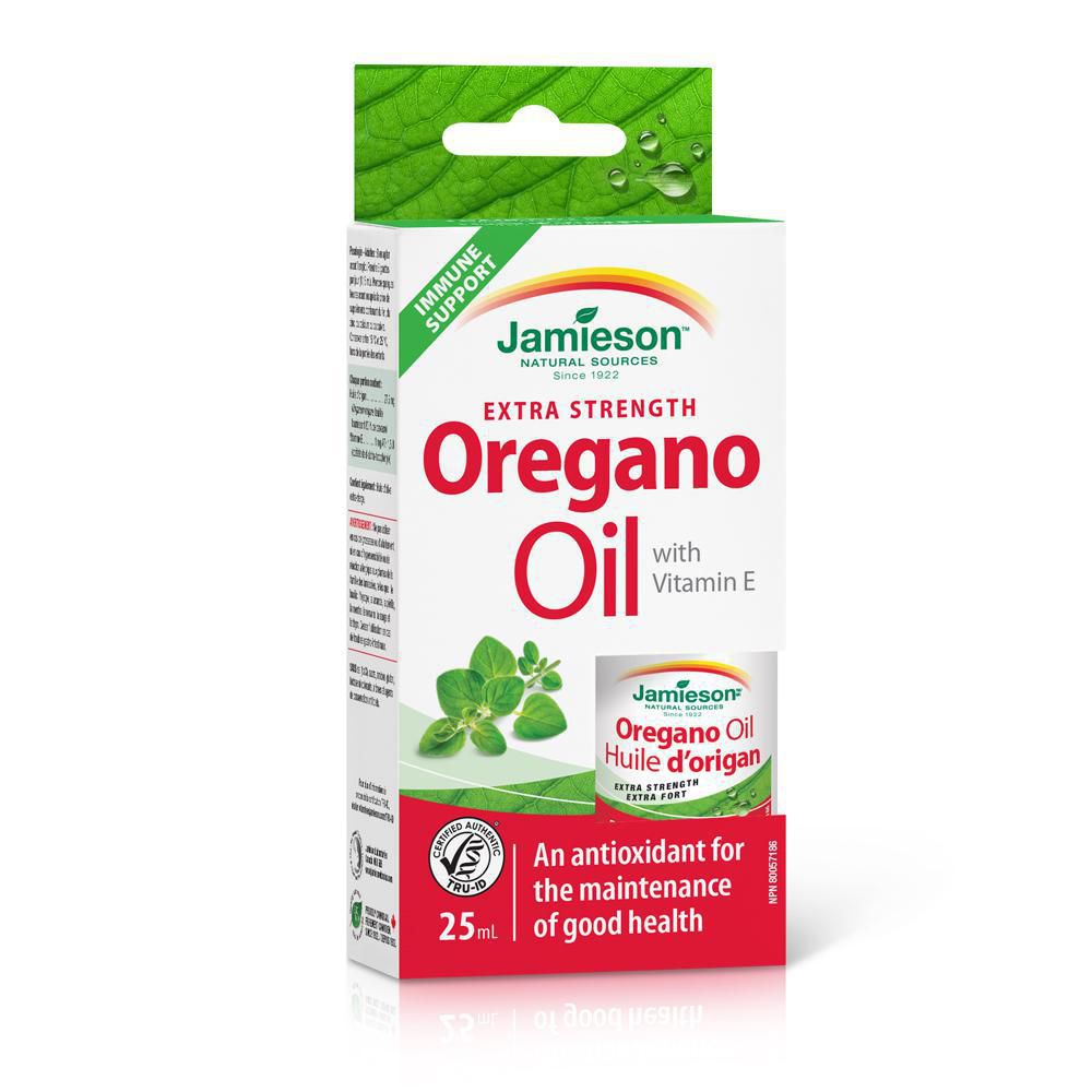 Jamieson Extra Strength Oregano Oil with Vitamin E - 25 ml