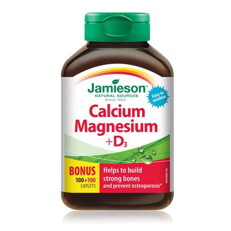 Jamieson Calcium Magnesium + Vitamin D3 - 200 caplets