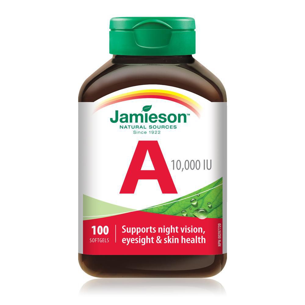 Jamieson Vitamin A 10000 IU - 100 softgels