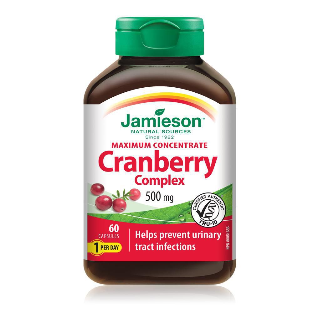 Jamieson Maximum Concentrate Cranberry Complex 500 mg - 60 capsules