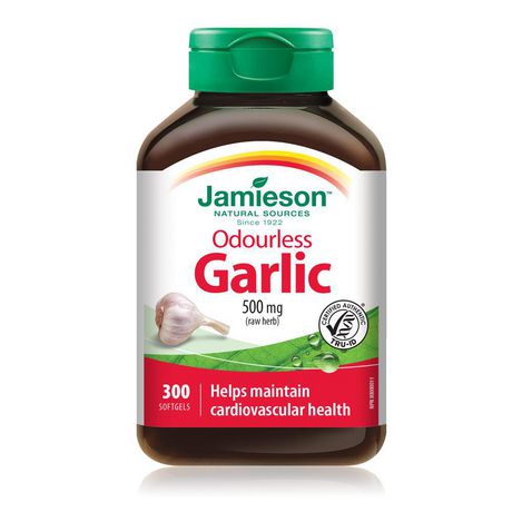 Jamieson Odourless Garlic 500 mg - 300 softgels