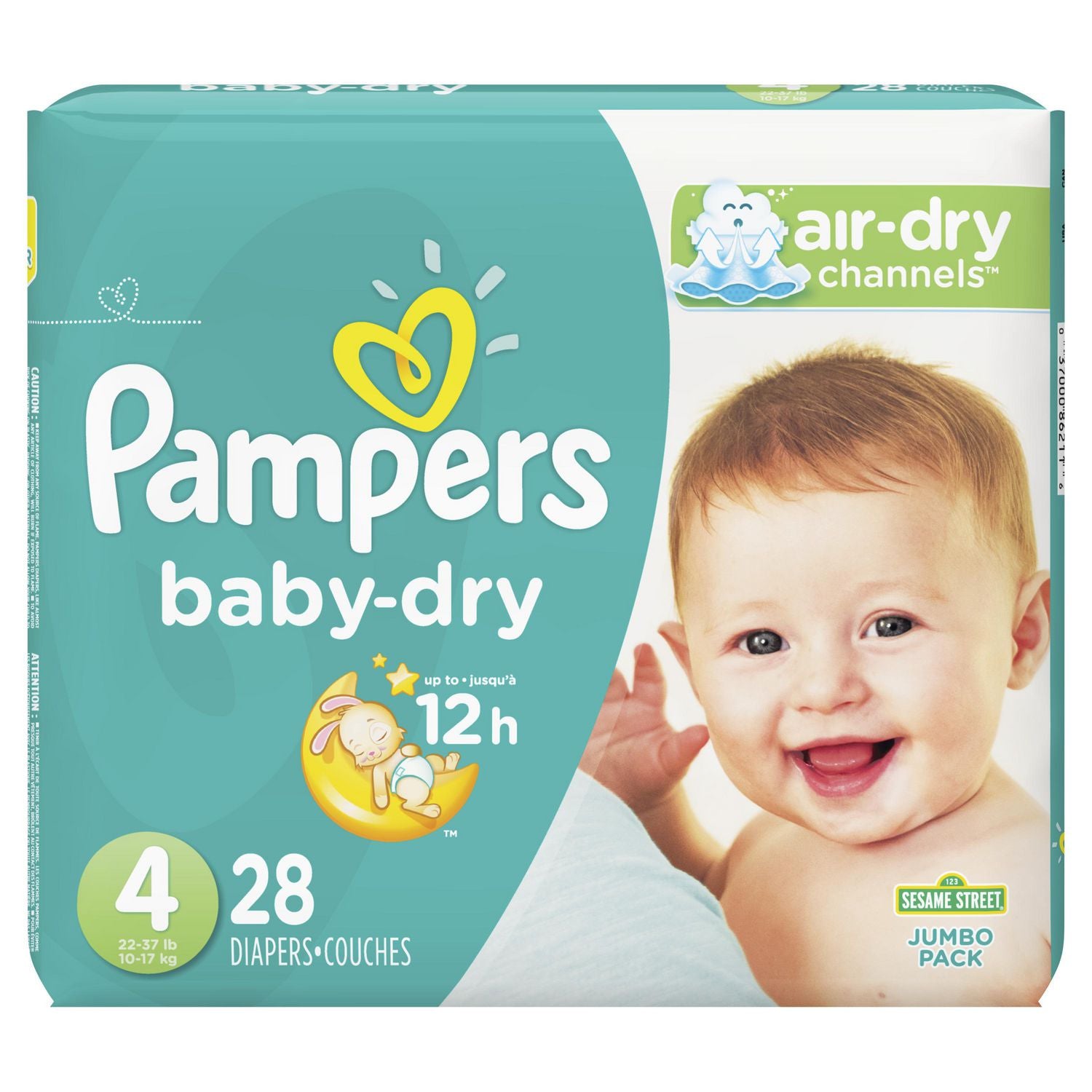 Pampers Baby-Dry Jumbo Pack, Size 4 - 28 diapers