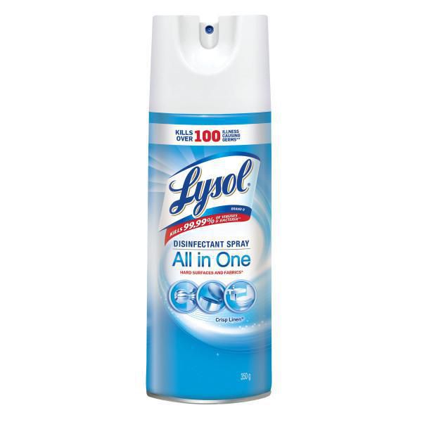 Lysol All-Purpose Disinfectant Spray, Crisp Linen - 350 g