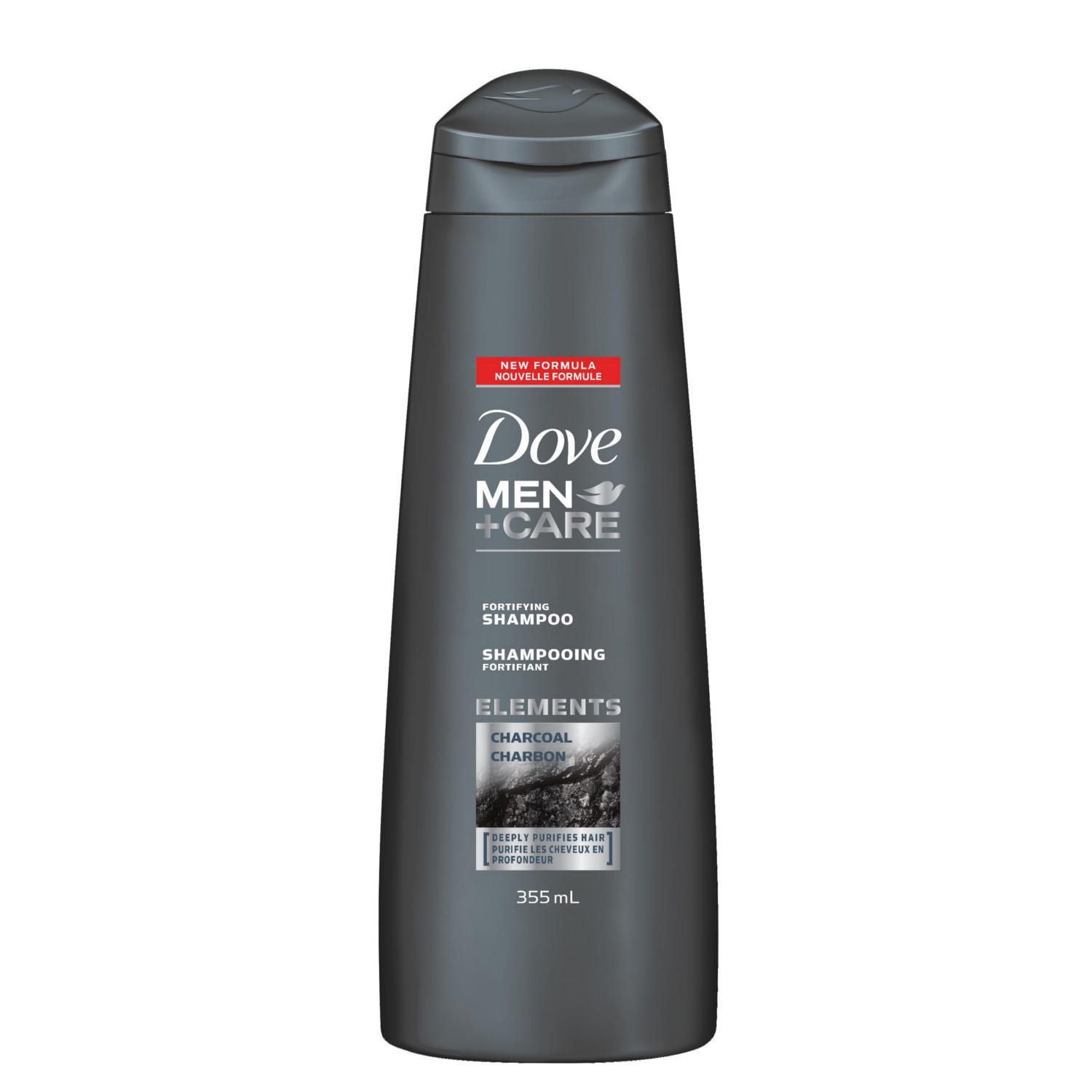 Dove Men+Care Fortifying Shampoo, Charcoal - 355 ml