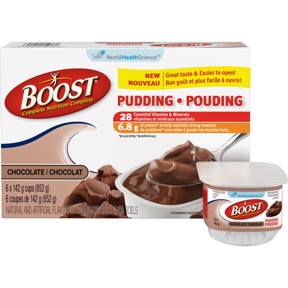 Boost Pudding, Chocolate - 6 cups x 142 g