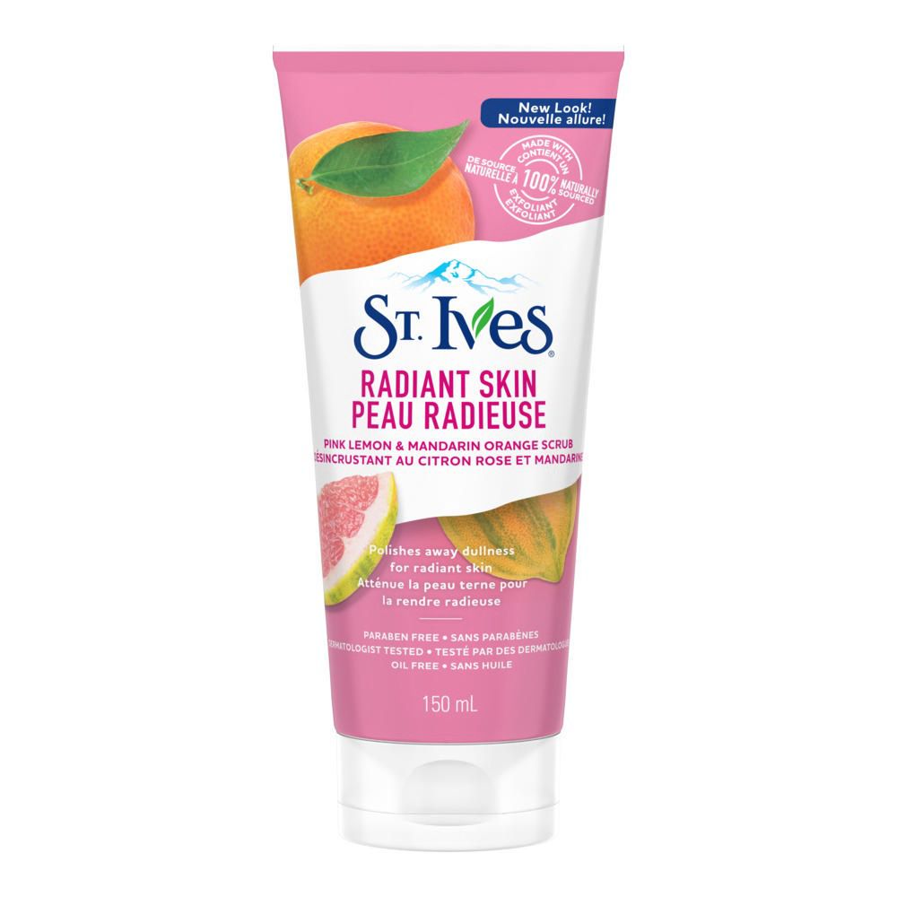 St. Ives Radiant Skin, Pink Lemon & Mandarin Orange Scrub - 150 ml