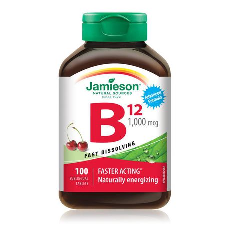 Jamieson Fast Dissolving Vitamin B12 1000 mcg - 100 sublingual tablets