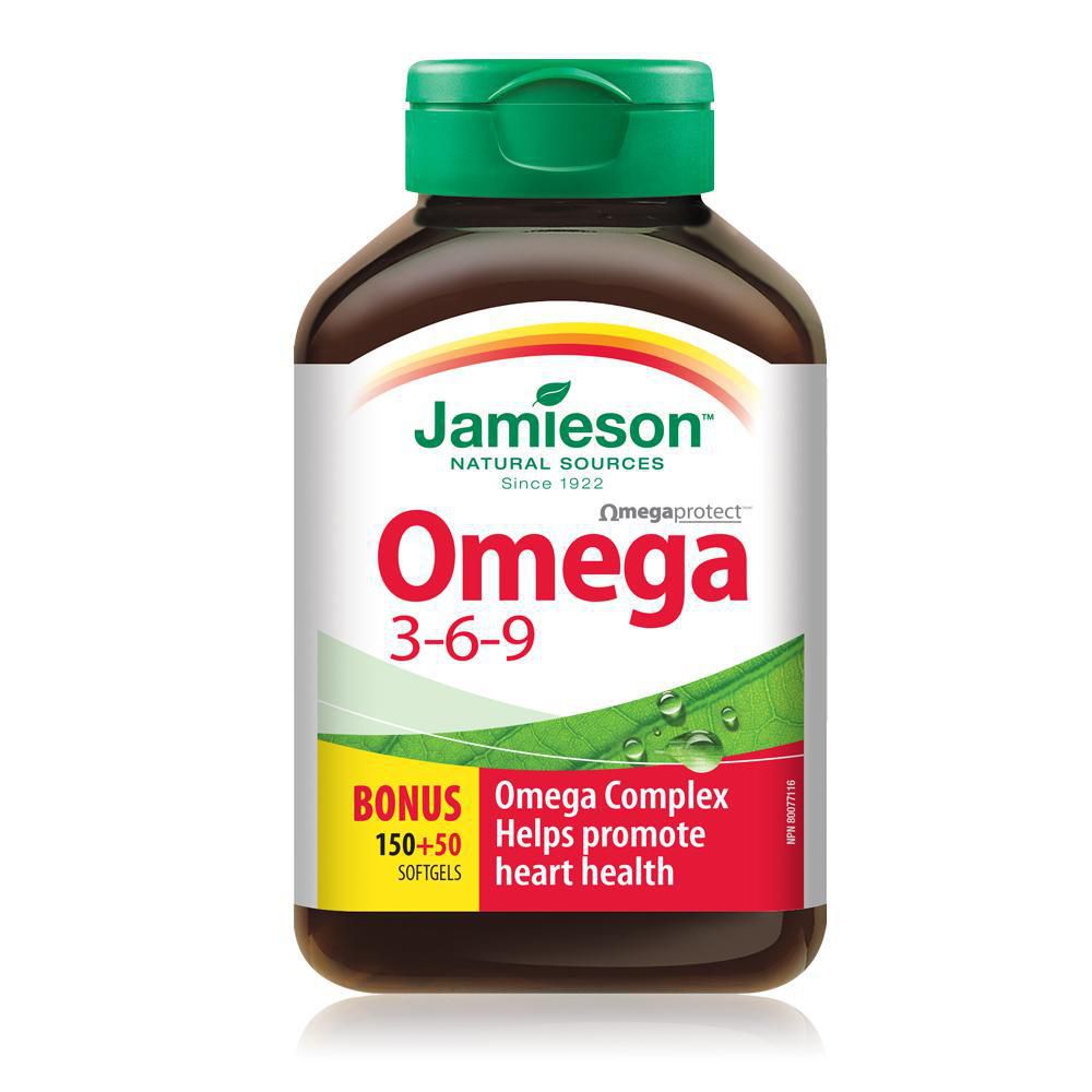 Jamieson Omega 3-6-9 - 200 softgels