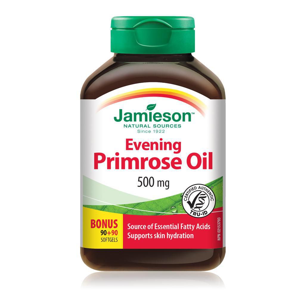 Jamieson Evening Primrose Oil Softgels 500 mg - 180 softgels