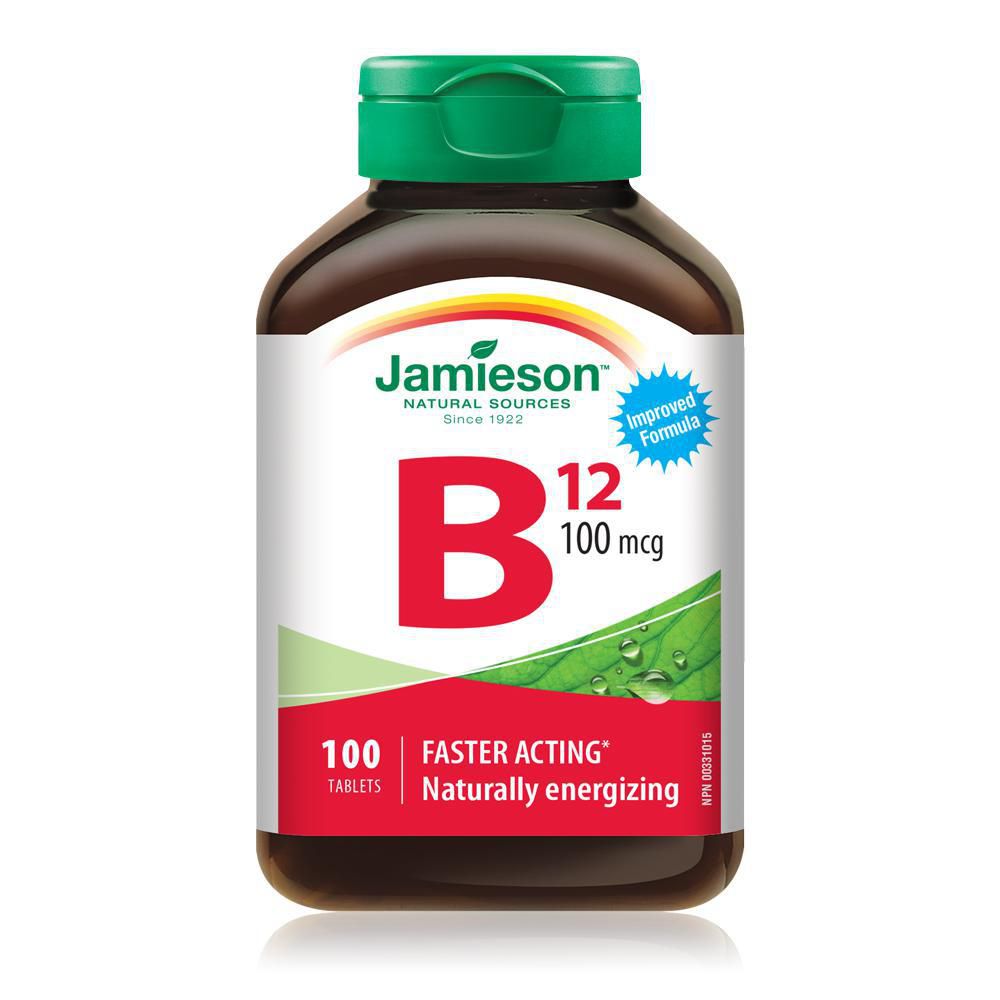 Jamieson Vitamin B12 100 mcg - 100 tablets