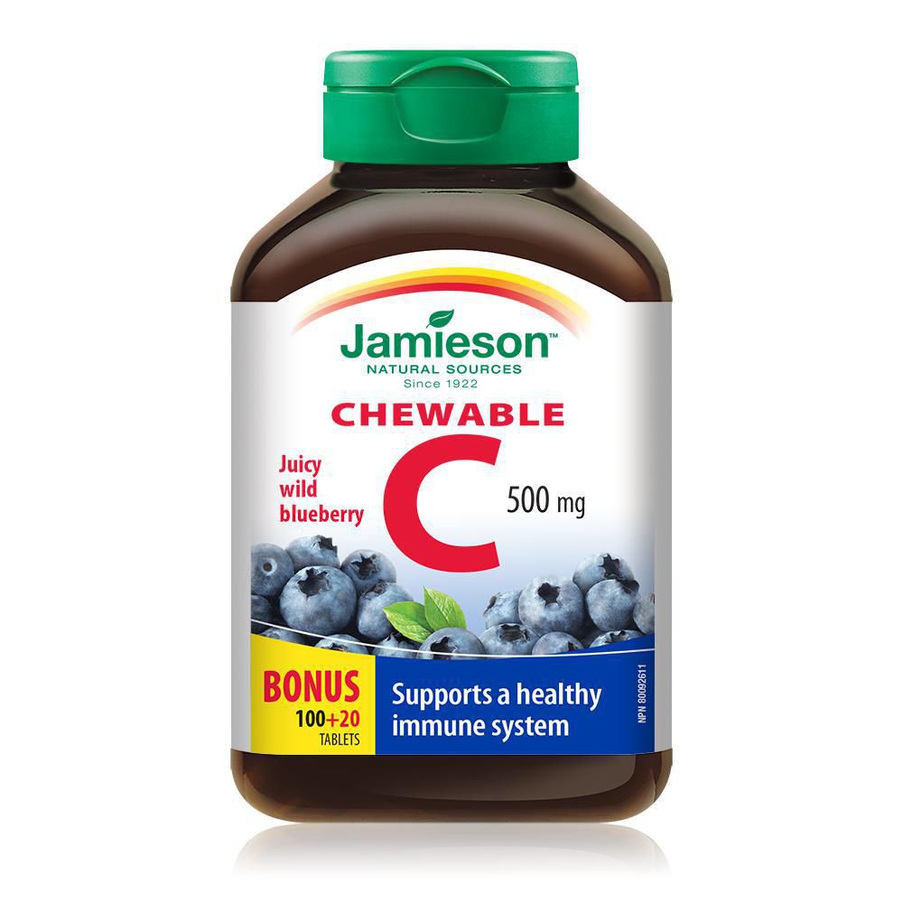 Jamieson Chewable Vitamin C 500 mg,  - 120 tablets
