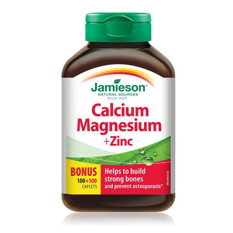 Jamieson Calcium Magnesium + Zinc - 200 caplets