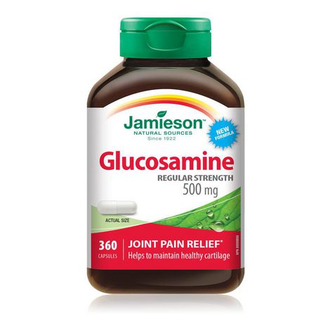Jamieson Glucosamine Regular Strength 500 mg - 360 capsules