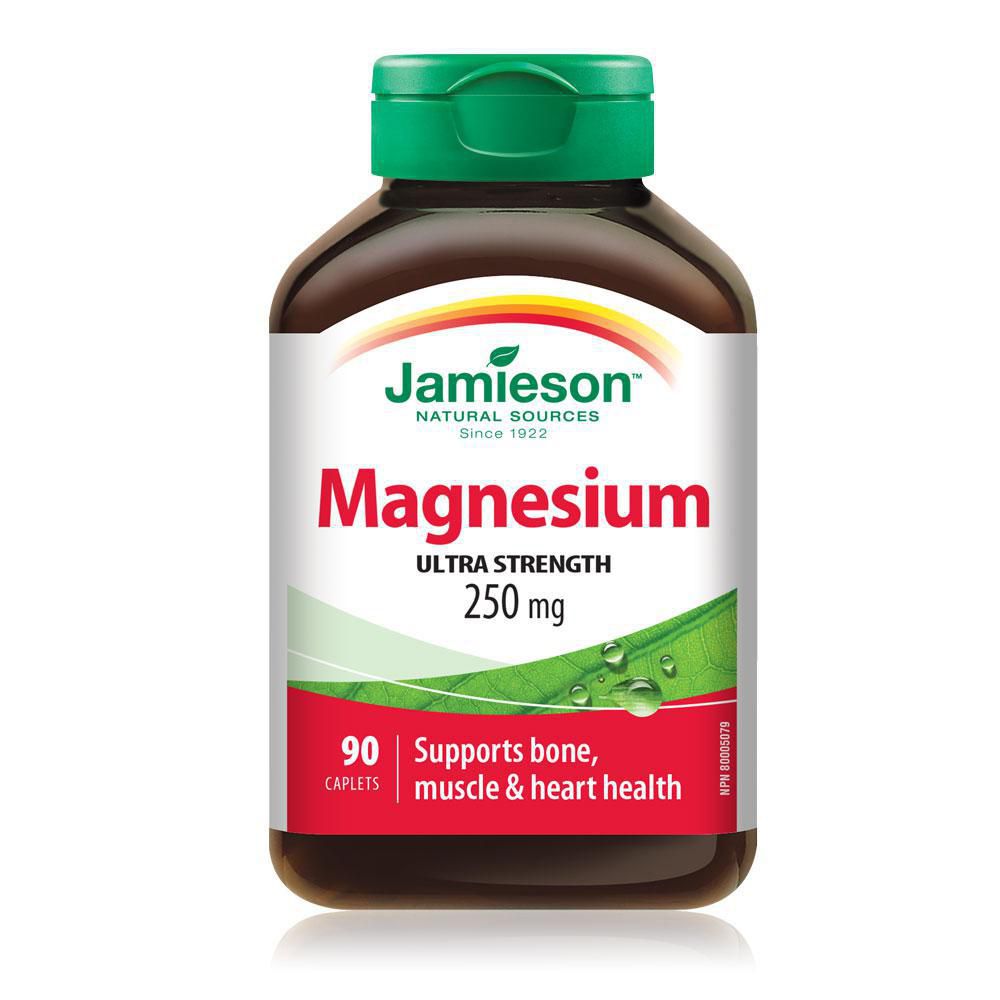 Jamieson Ultra Strength Magnesium, 250 mg - 90 caplets
