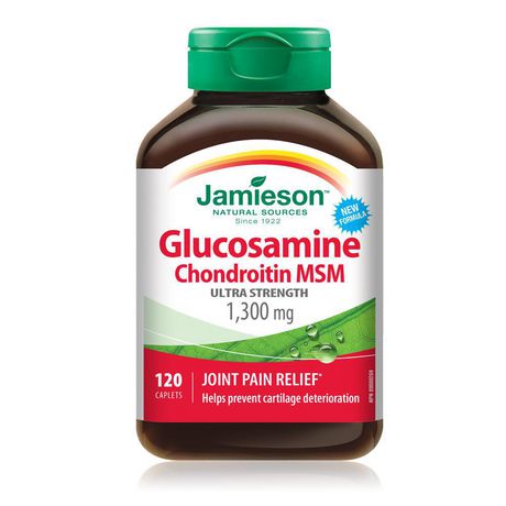 Jamieson Glucosamine Chondroitin MSM, 1300 mg - 120 caplets