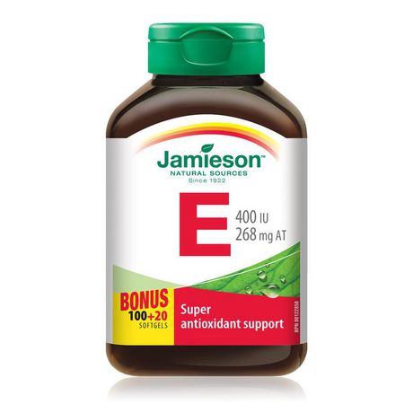 Jamieson Vitamin E, 400 IU/268 mg AT - 120 softgels