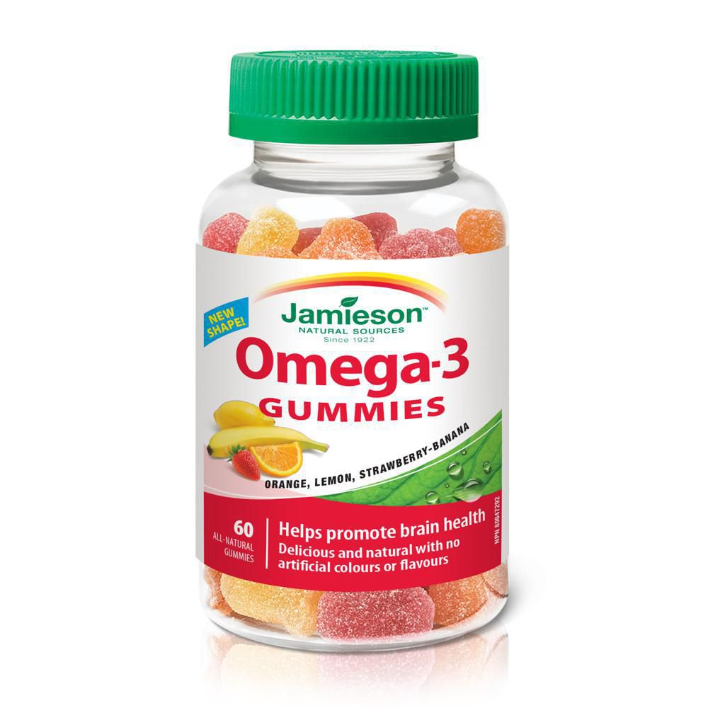 Jamieson Omega-3 Gummies - 60 all-natural gummies