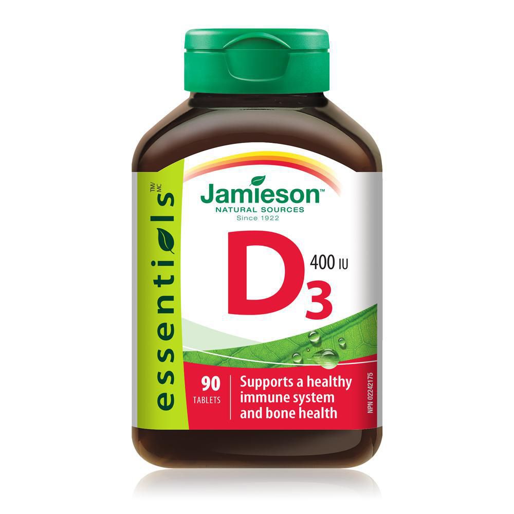 Jamieson Vitamin D3 400 IU - 90 tablets
