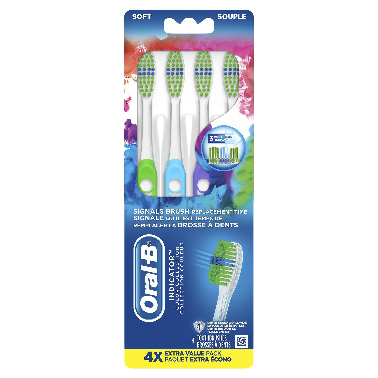 Oral-B Indicator Contour Clean Toothbrush - 4 units 