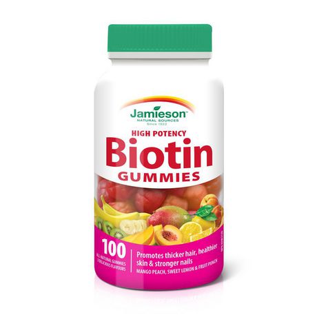 Jamieson High Potency Biotin Gummies - 100 gummies