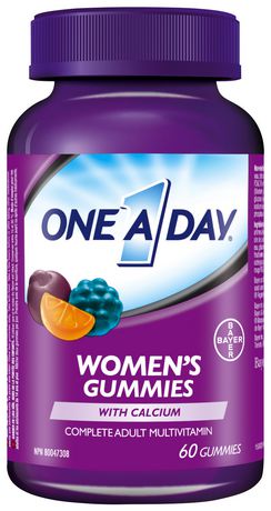 One-A-Day Women's Gummies with Calcium Complete Adult Multivitamin - 60 gummies