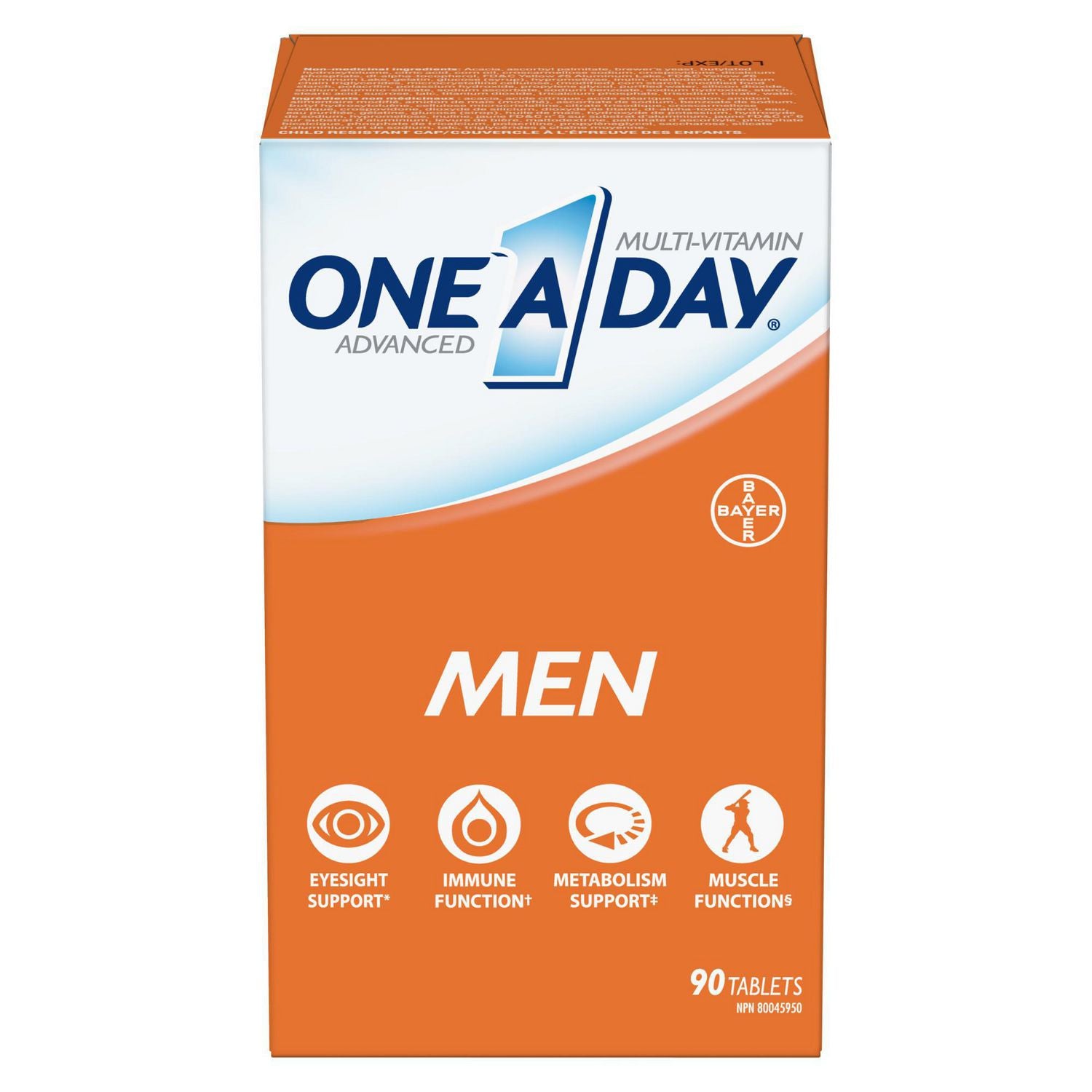 One-A-Day Men's Advanced Multivitamin - 90 tablets