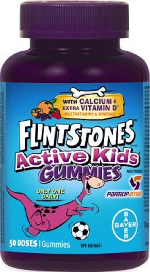 Flintstones Active Kids Calcium and Extra Vitamin D Gummies - 50 gummies