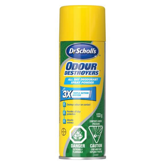 Dr. Scholl’s Odour Destroyers All Day Spray Powder- 133 g