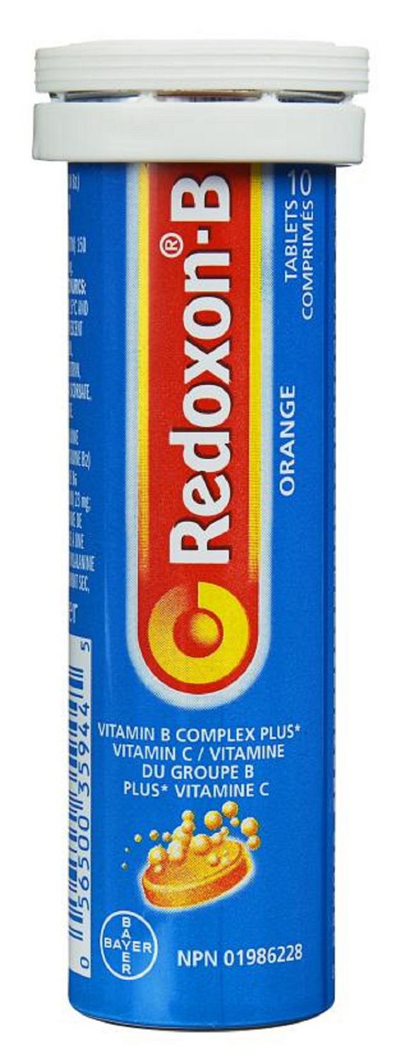 Redoxon-B Vitamin B Complex Plus Vitamin C, Orange - 10 tablets