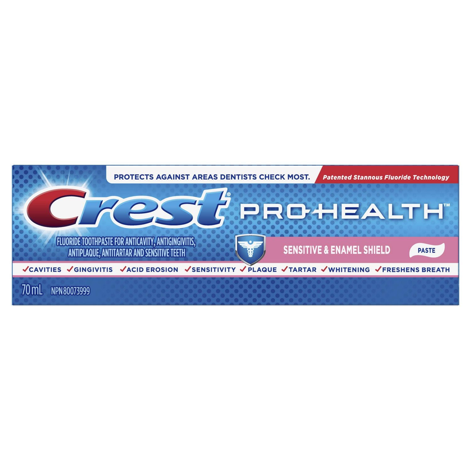 Crest Pro-Health Sensitive and Enamel Shield Toothpaste - 70 ml