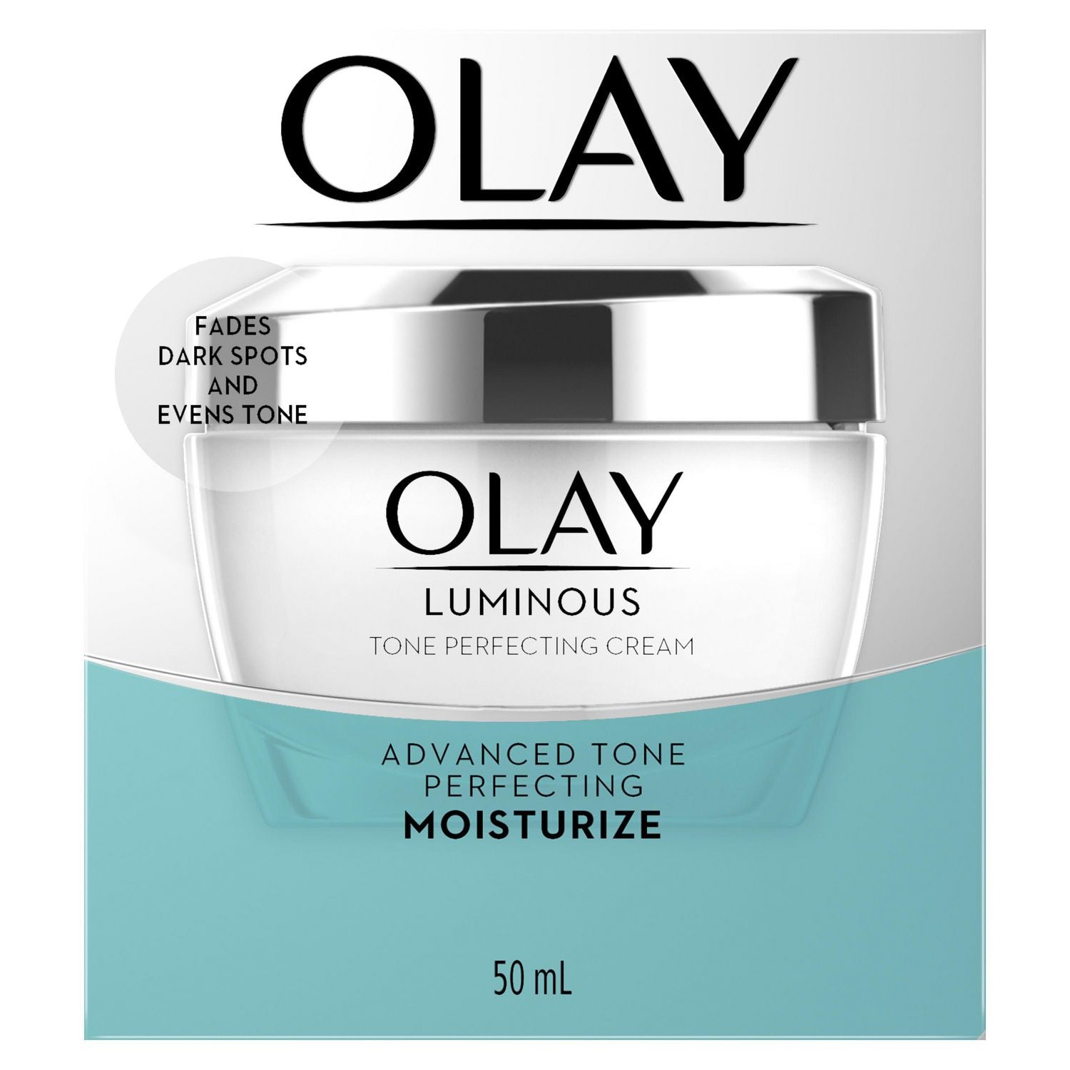 Olay Luminous Tone Perfefcting Cream, Advanced Tone Perfecting Moisturize, Fades Dark Spots And Evens Tone - 50 mL 