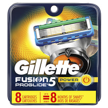 Load image into Gallery viewer, Gillette Fusion5 ProGlide Power, Men&#39;s Razor Blade Refills - 8 cartridges
