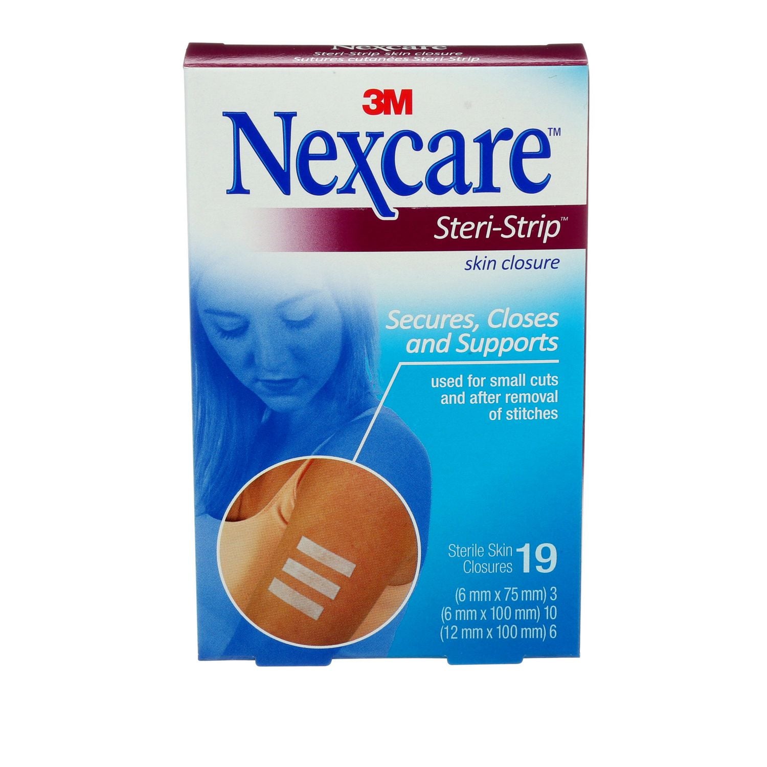 3M Nexcare Ster-Strip Skin Closure - 19 sterile skin closures