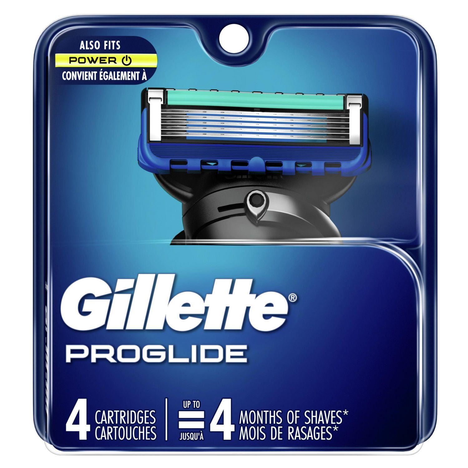Gillette Fusion5 ProGlide, Men's Razor Blade Refills - 4 cartridges