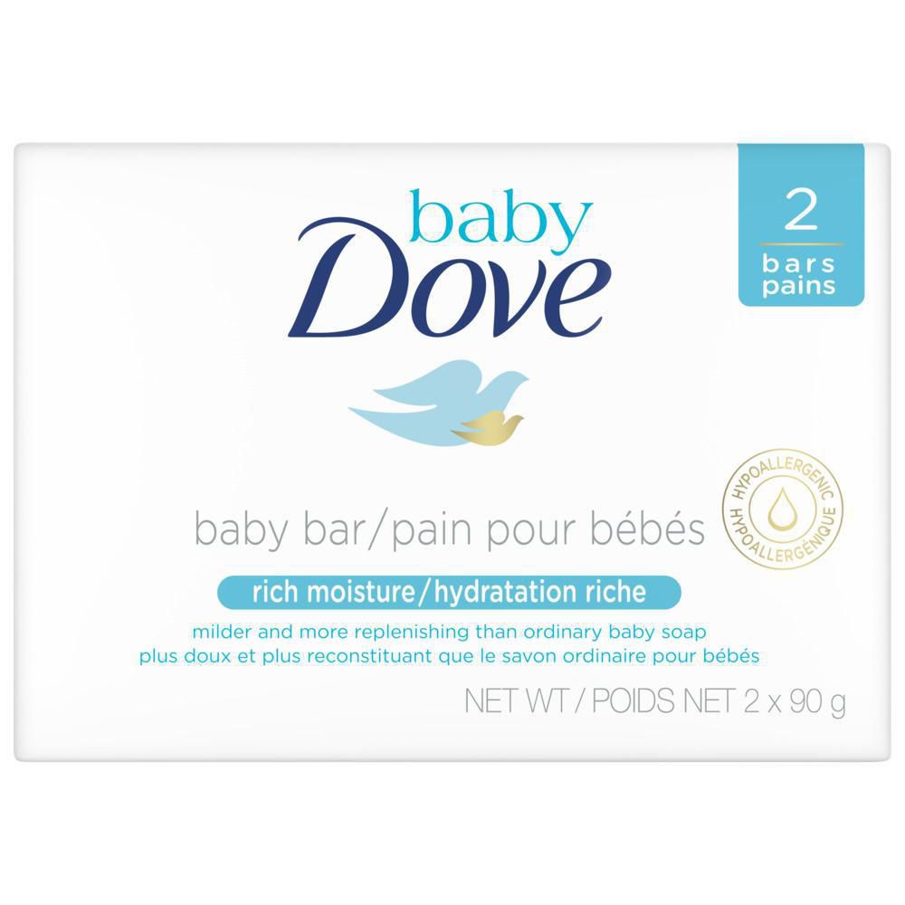 Dove Baby Rich Moisture Baby Bar - 2 x 90 g