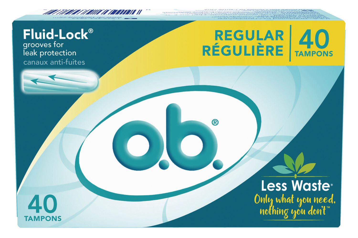 OB Regular Tampons - 40 tampons