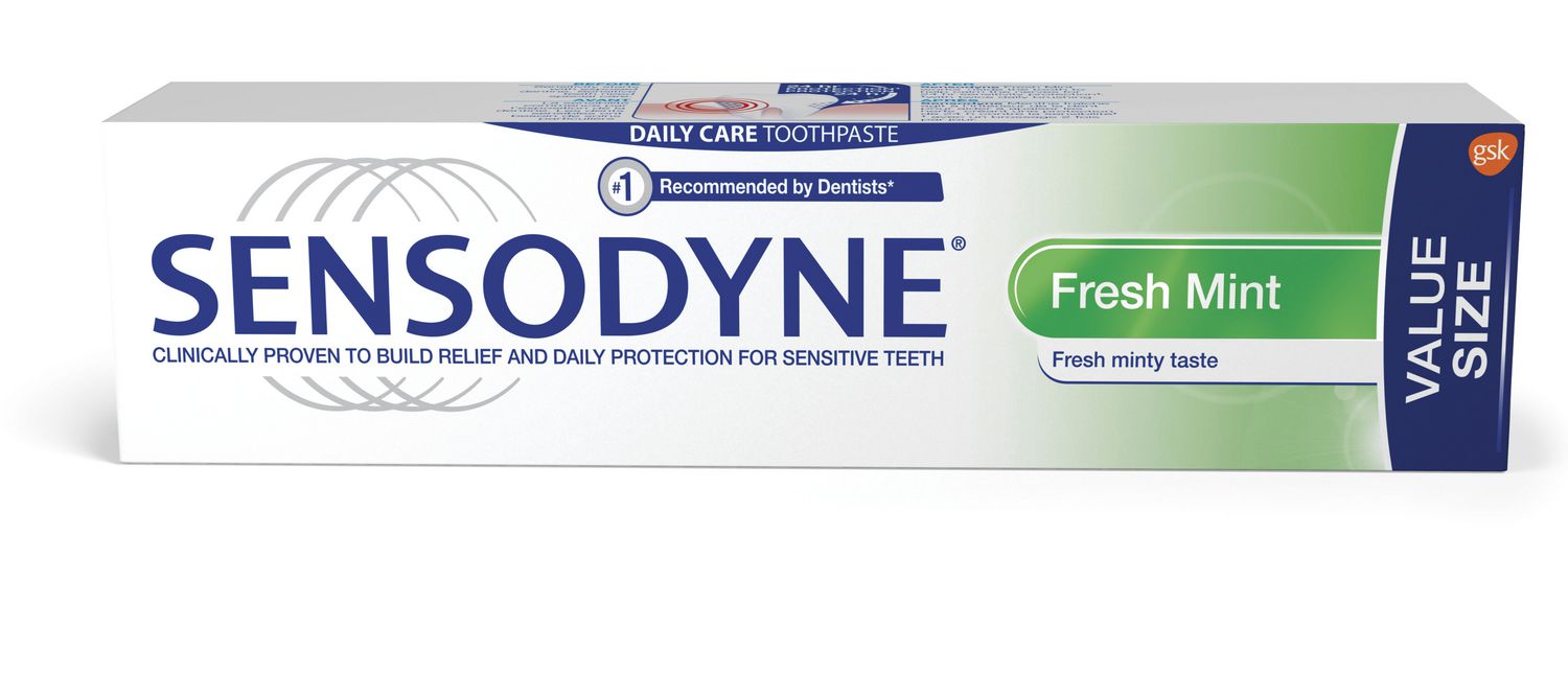 Sensodyne Daily Sensitivity Toothpaste, Value Size, Fresh Mint - 135 ml