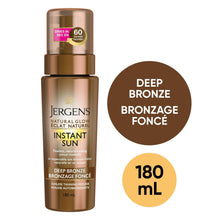 Load image into Gallery viewer, Jergens Natural Glow Instant Sun Sunless Tanning Mousse, Deep Bronze - 180 ml
