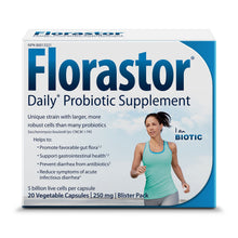 Load image into Gallery viewer, Florastor Daily Probiotic Supplement - 20 vegetable capsules
