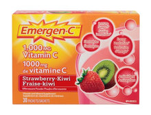 Load image into Gallery viewer, Emergen-C 1000mg Vitamin C + 7 B Vitamins, Antioxidants, Electrolytes &amp; other key nutrients, Strawberry Kiwi - 30 sachets
