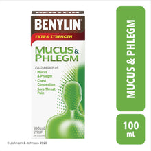 Load image into Gallery viewer, Benylin Extra Strength Mucus &amp; Phlegm Syrup - 100 ml
