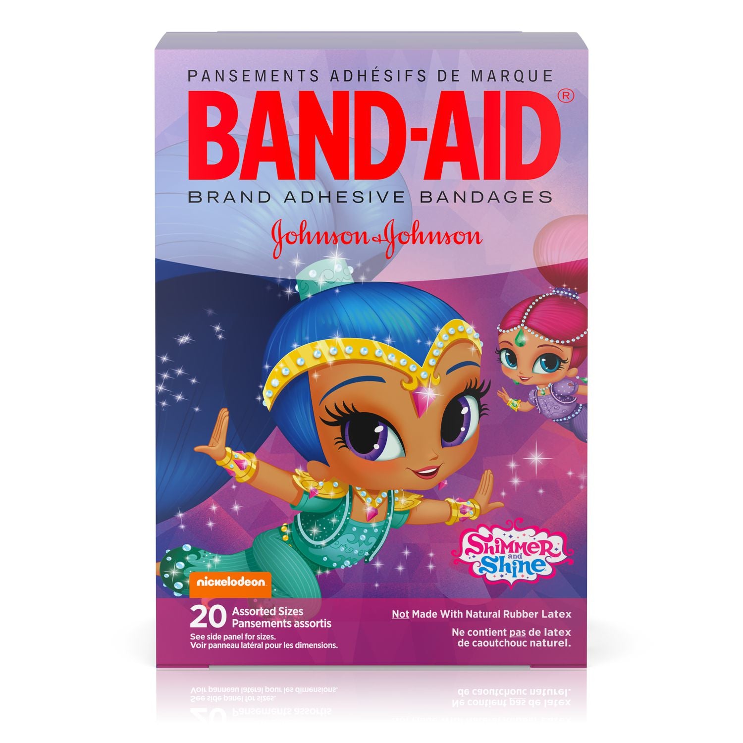 Band-Aid Kids Adhesive Bandages, Shimmer & Shine - 20 assorted sizes