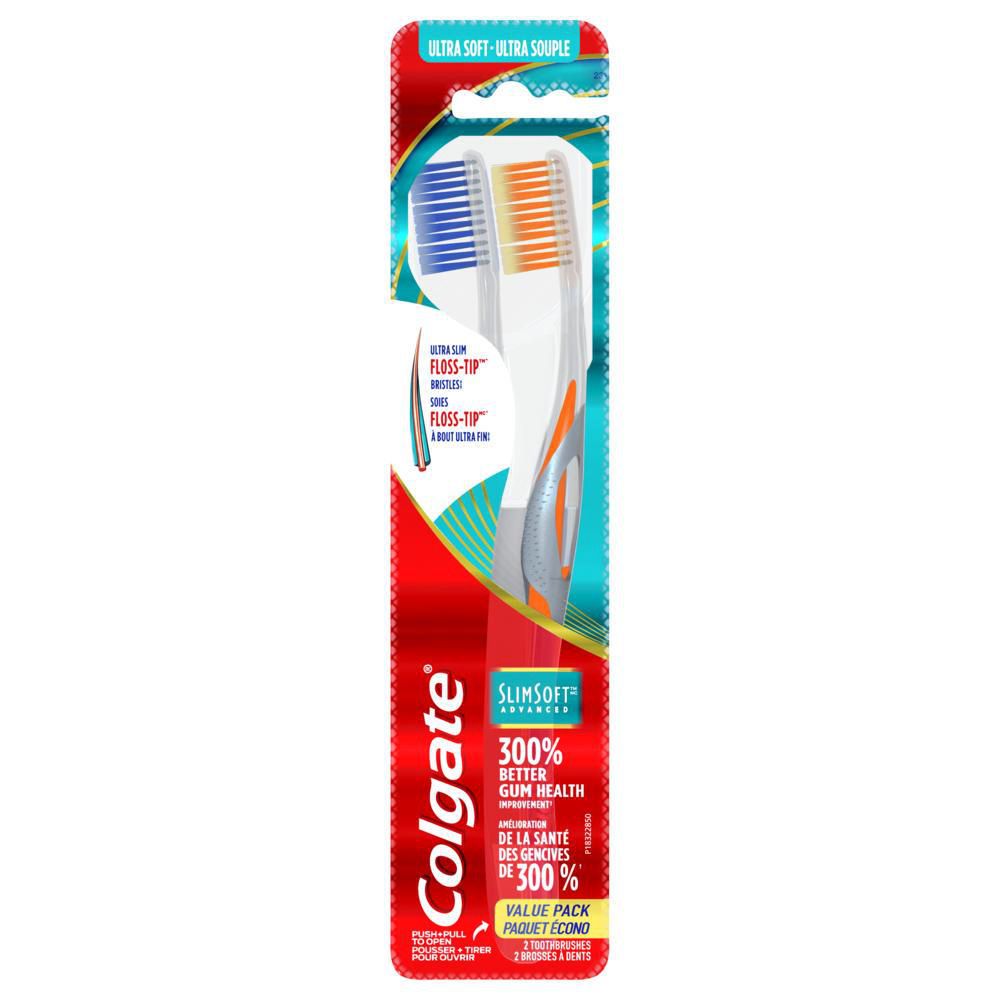 Colgate Slimsoft Advanced Toothbrush, Soft - 2 units