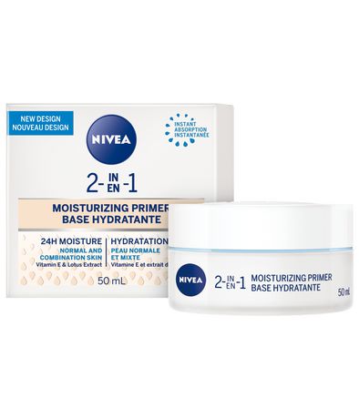 Nivea 2-in-1 24H Moisturizing Primer for Normal And Combination Skin - 50 ml