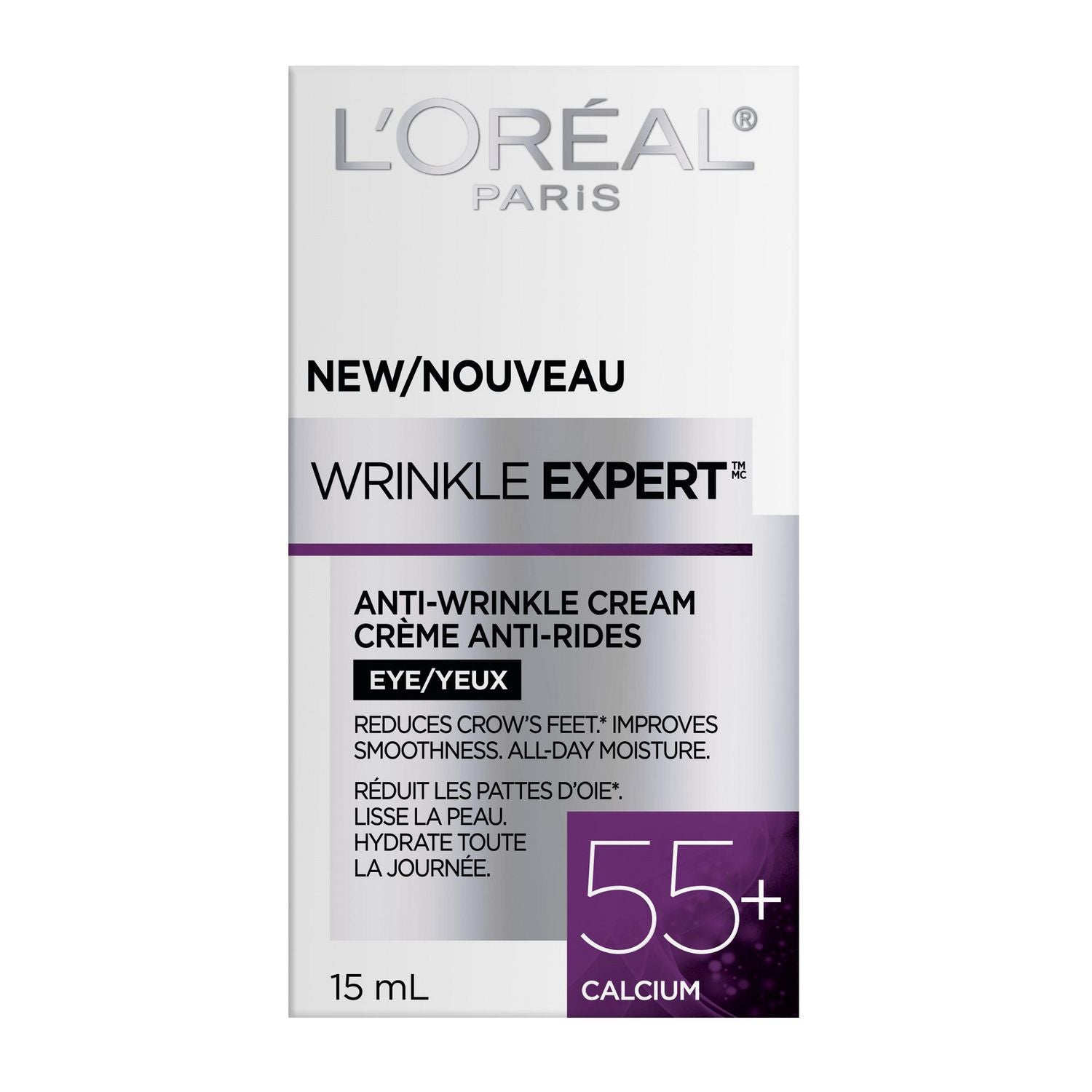 L'Oreal Wrinkle Expert, Anti-Wrinkle Eye Cream - 15 ml